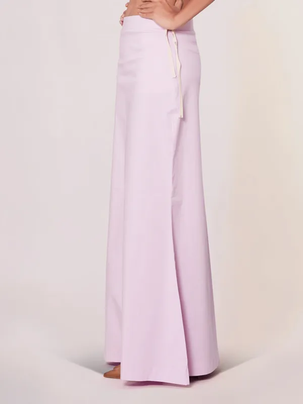 Mauve pink lycra cotton plain petticoat