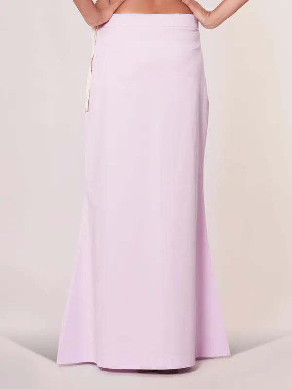 Mauve pink lycra cotton plain petticoat