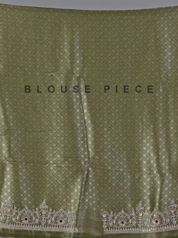 Mehendi green kanjivaram silk saree
