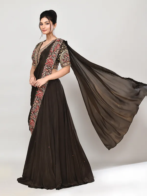 Mehndi green silk wedding wear lehenga choli