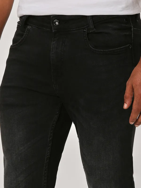 Mufti black washed skinny fit jeans