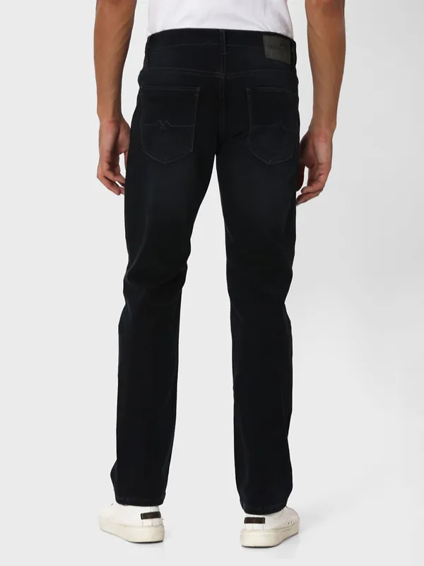 Mufti black washed straight fit jeans