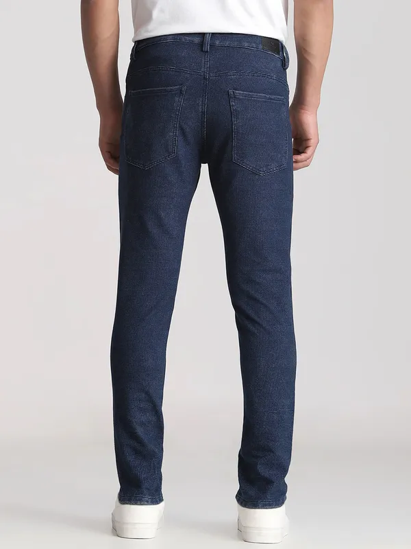 MUFTI blue ankle length denim jeans