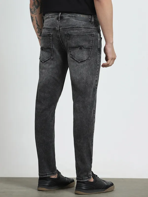 MUFTI dark grey ankle lenght fit mens denim