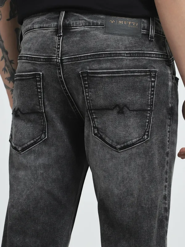 MUFTI dark grey ankle lenght fit mens denim