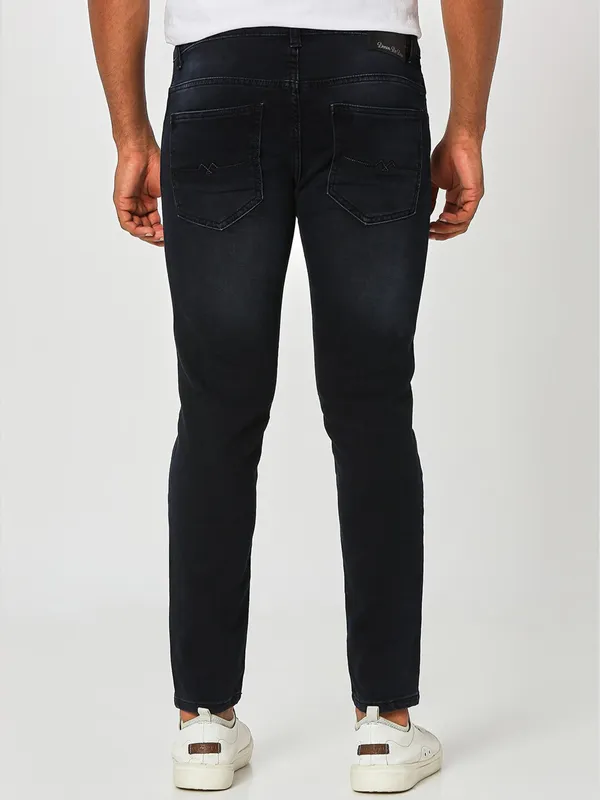 Mufti dark navy washed ankle length jeans