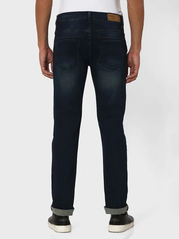Mufti dark navy washed narrow fit jeans