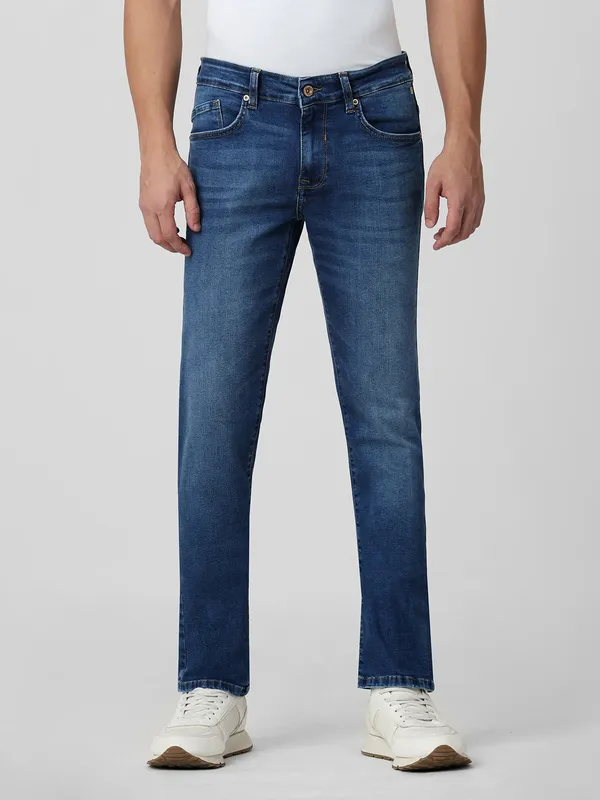MUFTI denim slim fit blue jeans for men