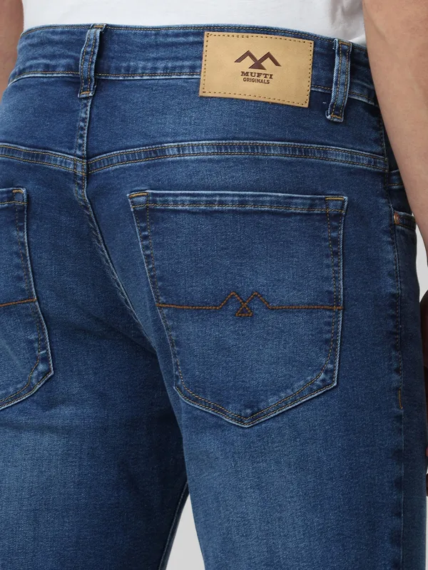 MUFTI denim slim fit blue jeans for men