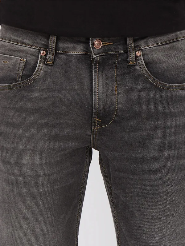 MUFTI grey ankle  fit washed jeans