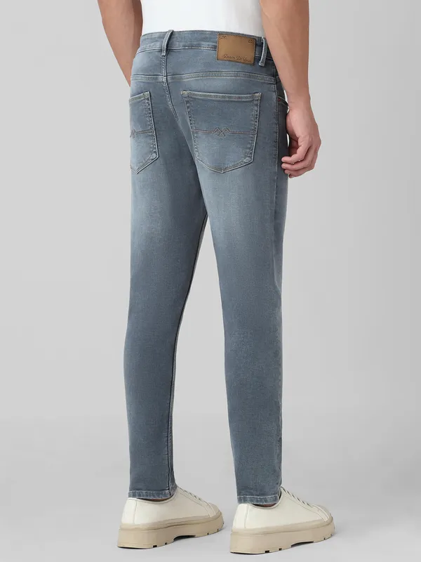MUFTI grey washed denim ankle length fit jeans