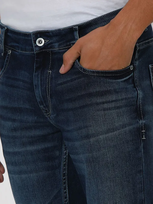 Mufti indigo blue skinny fit jeans
