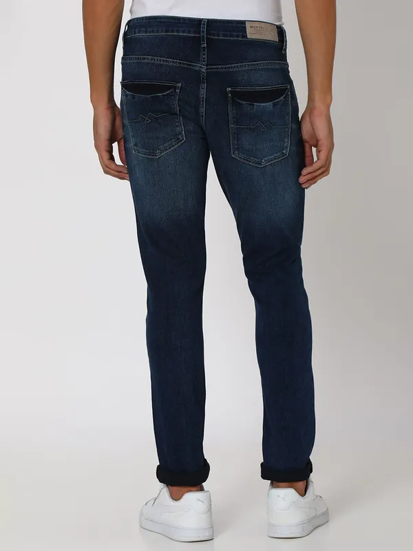 Mufti indigo blue skinny fit jeans