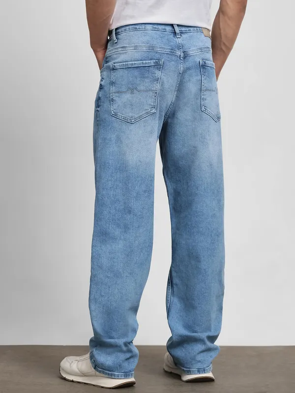 MUFTI light blue ultra loose fit jeans