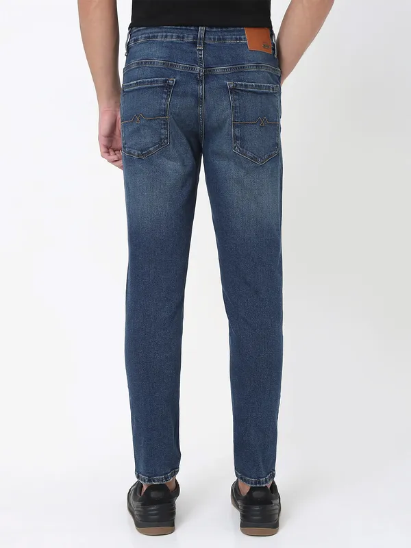 MUFTI light washed ankle length jeans