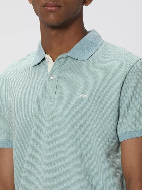Mufti mint green polo t shirt