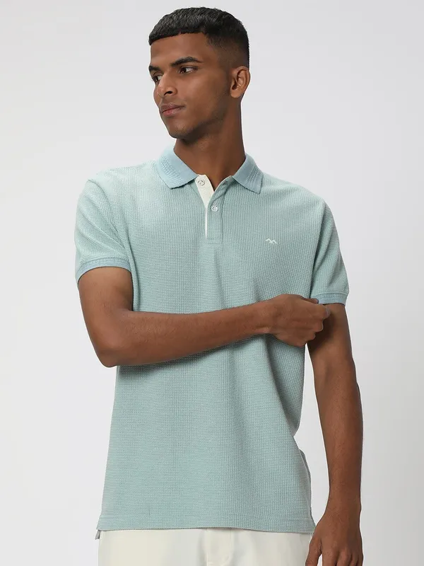 Mufti mint green polo t shirt