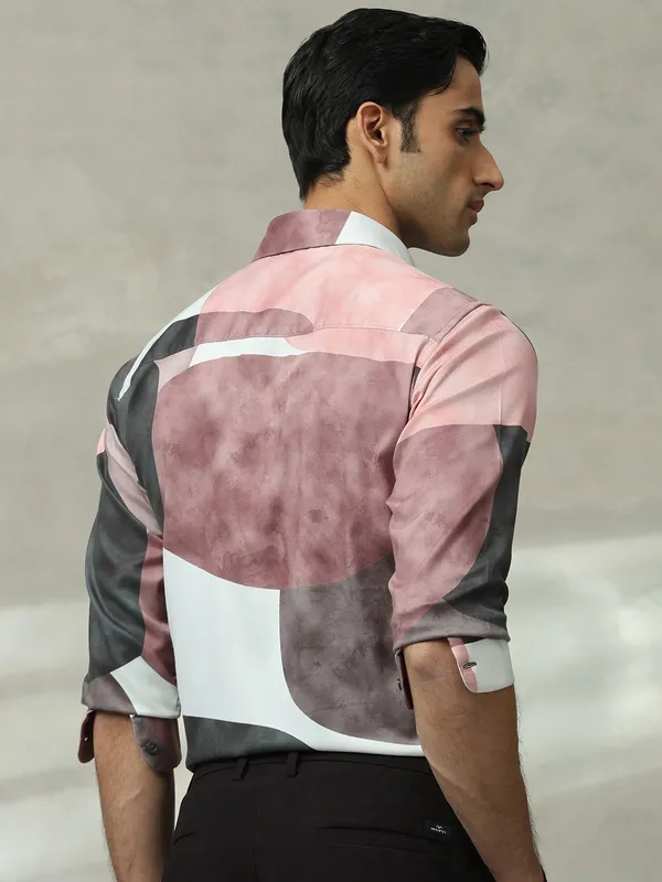 MUFTI multicolor printed cotton shirt