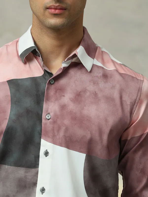 MUFTI multicolor printed cotton shirt