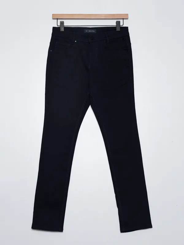 Mufti navy solid jeans