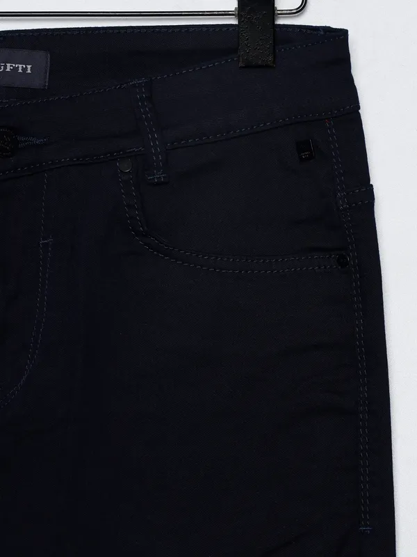 Mufti navy solid jeans