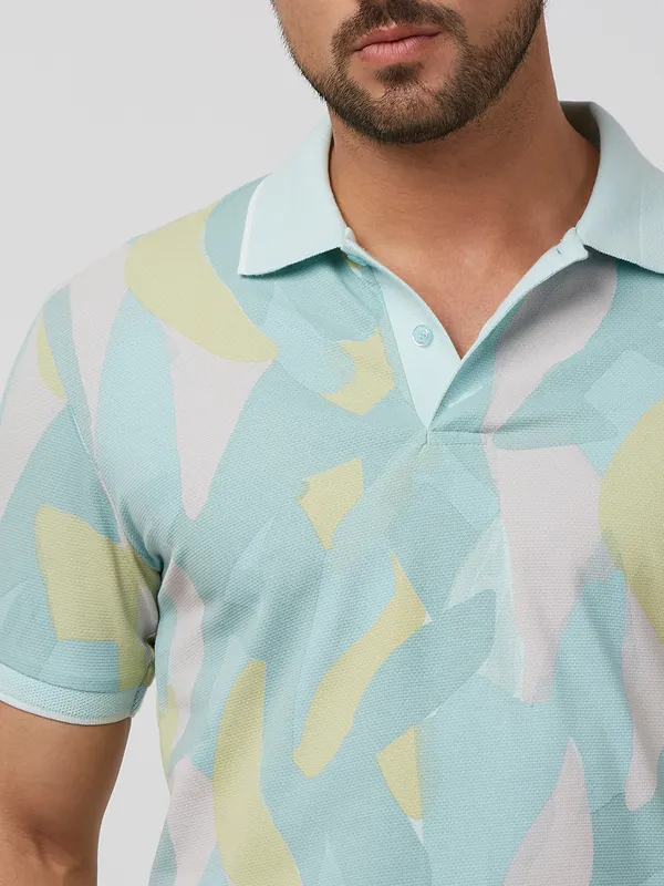 MUFTI printed slim fit cotton t-shirt for men