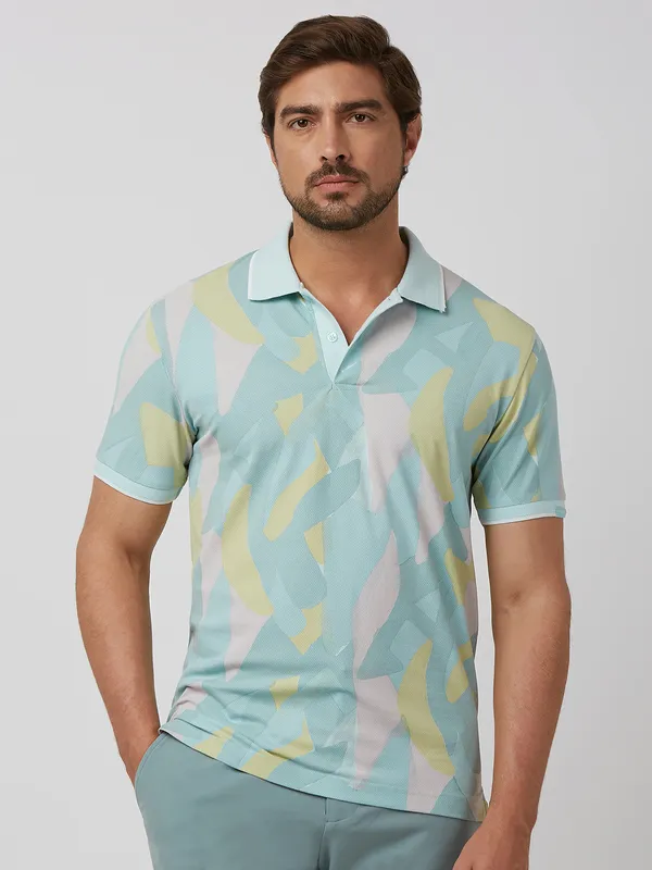 MUFTI printed slim fit cotton t-shirt for men