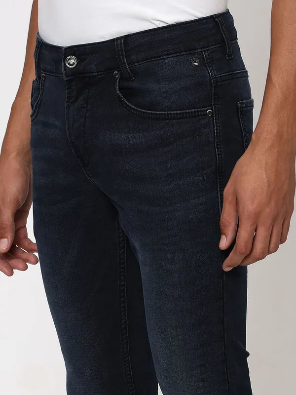 Mufti skinny fit dark navy washed jeans