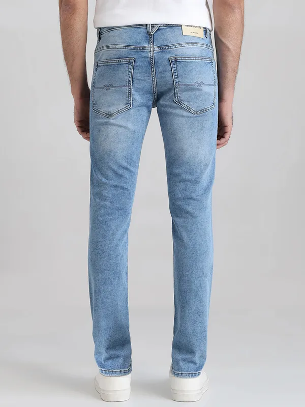 MUFTI sky blue dnim jeans in super slim fitting