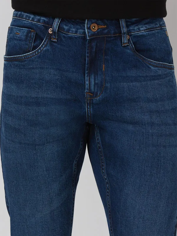 MUFTI  stunning blue washed slim fit jeans