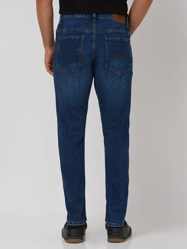 MUFTI  stunning blue washed slim fit jeans