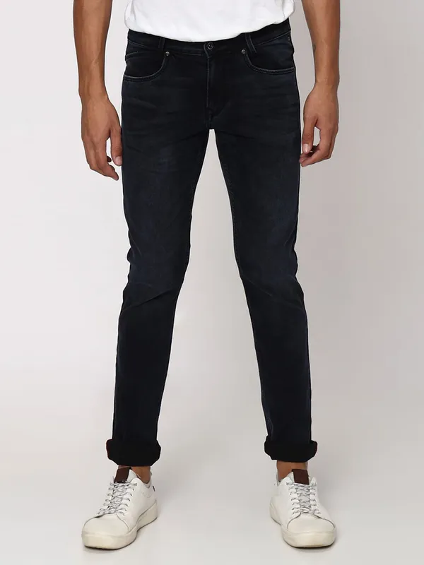 Mufti super slim fit black jeans