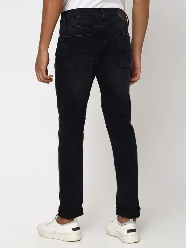 Mufti super slim fit black jeans