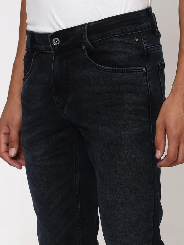 Mufti super slim fit black jeans