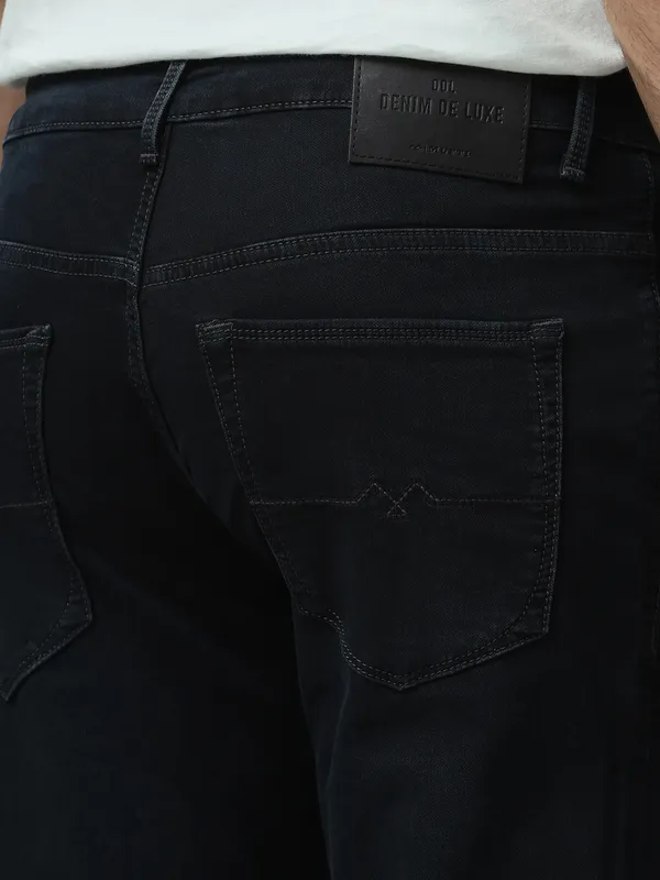MUFTI washed black skinny fit denim for men