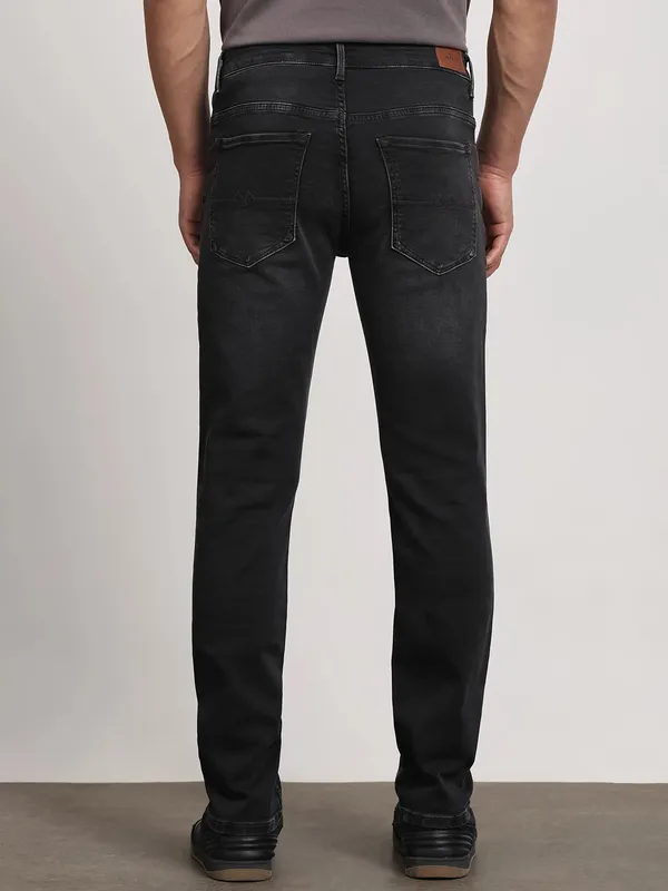 MUFTI washed black superslim jeans