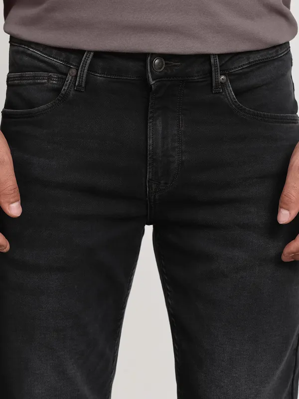 MUFTI washed black superslim jeans