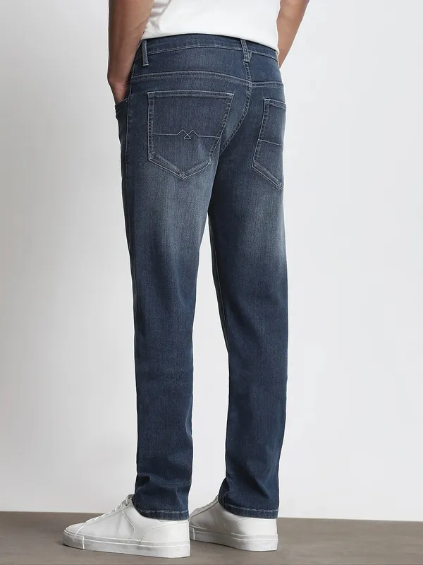 MUFTI washed blue denim jeans in super slim fitting