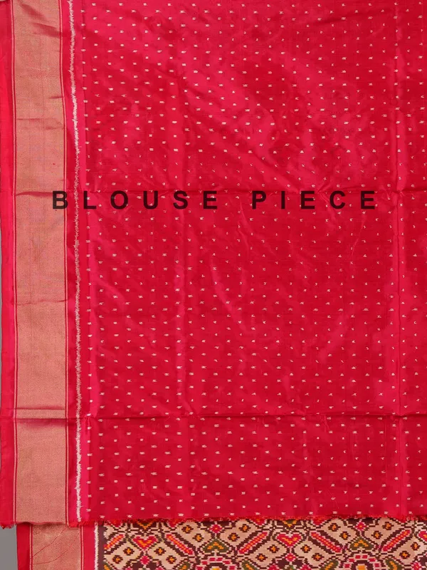 Multi color zari weaving patola silk saree for festive glow