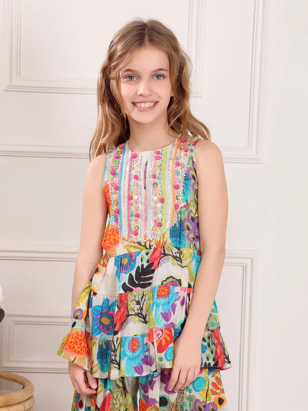 Multicolor salwar suit for girls