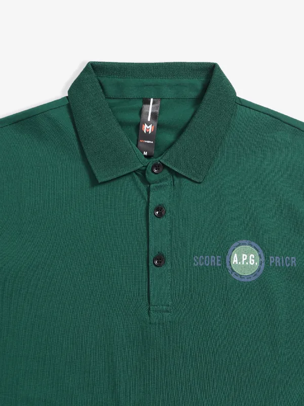 Mymera dark green cotton t shirt
