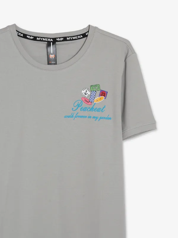 Mymera grey printed t shirt