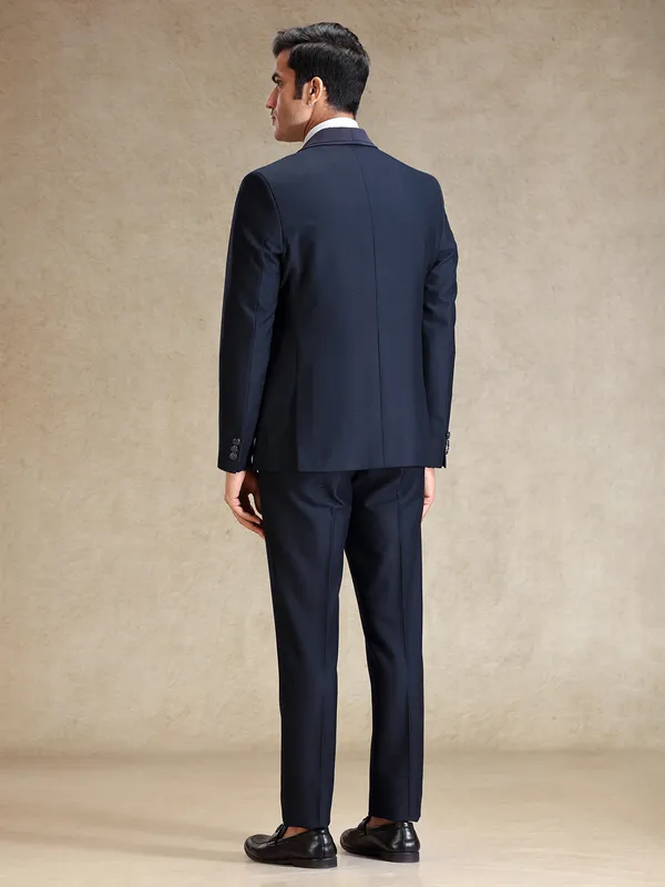 Navy 5 pcs coat suit for cocktail party