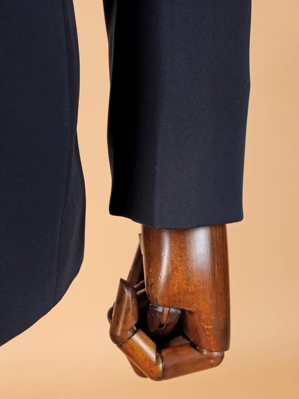 Navy blue reception style jodhpuri suit
