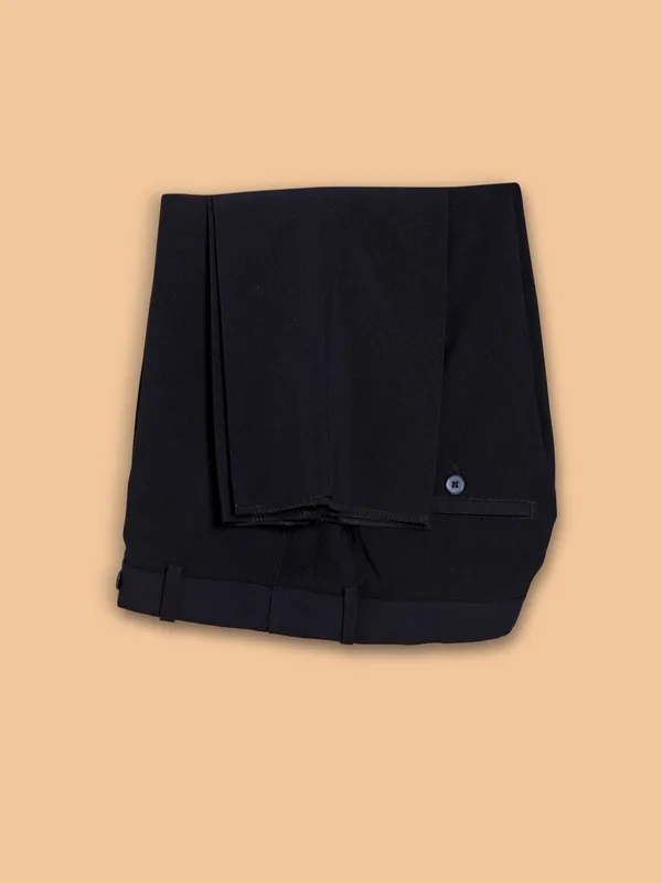 Navy blue textured jodhpuri suit