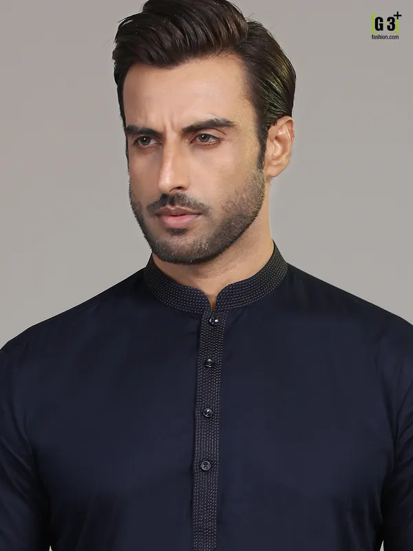 Navy full sleeves  Men Kurta pajama for festive