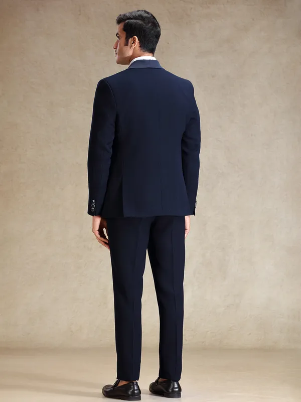 Navy polyster reception wear coat suit