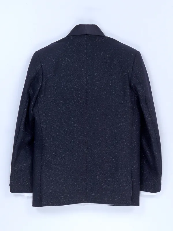 Navy terry rayon party and reception coat suit
