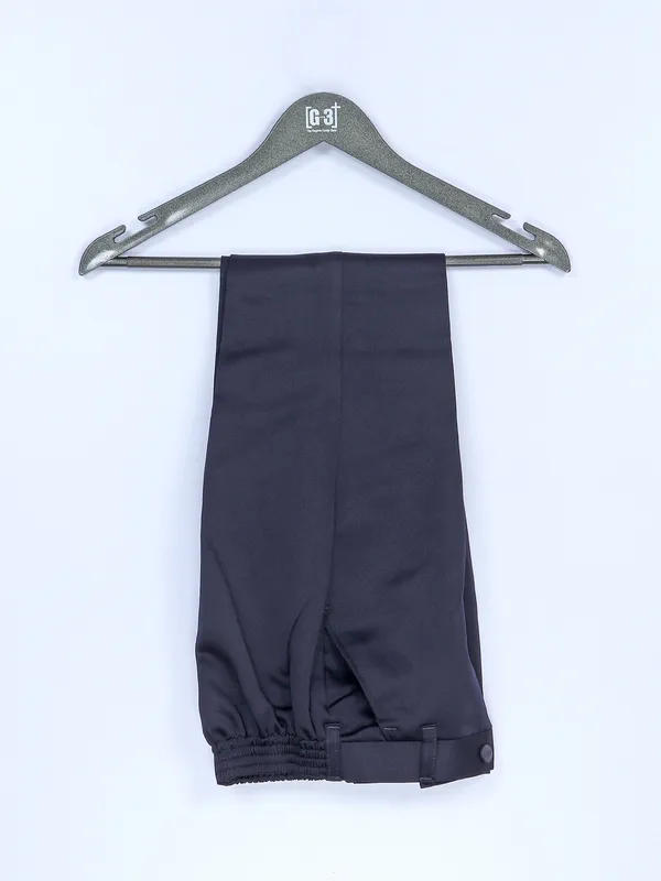 Navy terry rayon party and reception coat suit
