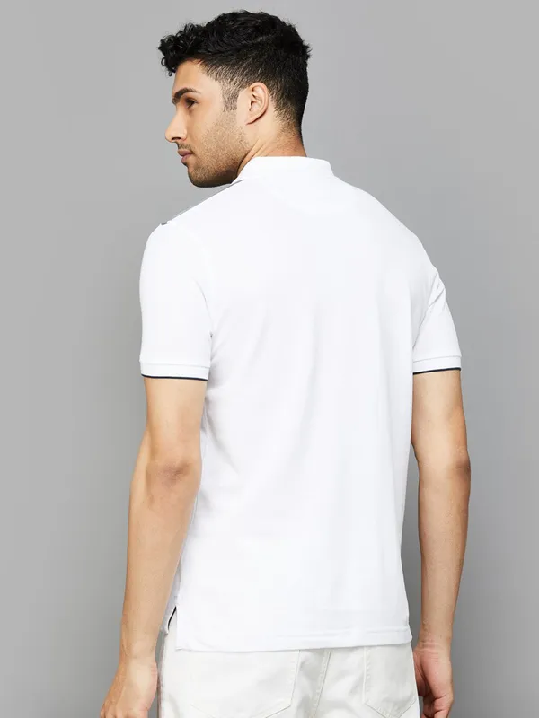 ARROW SPORT plain white cotton t-shirt